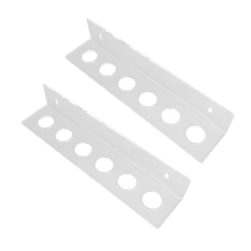 2PCS Small Balls Display Rack Acrylic Clear Wall Mounted Floating Shelf 12 Balls Stand Holder for