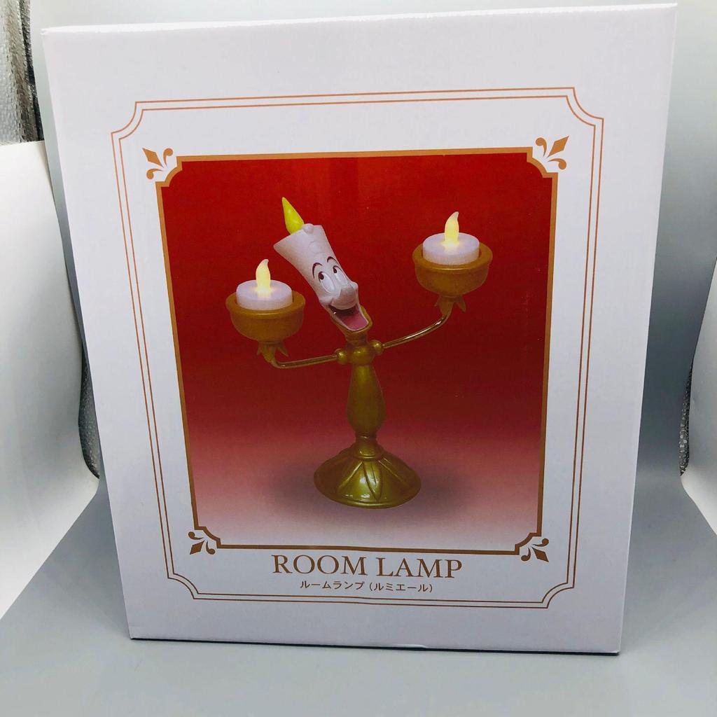 Beauty and the Beast Lumière LED Table Lamp, Alarm Clock, and Cogsworth Ornament
