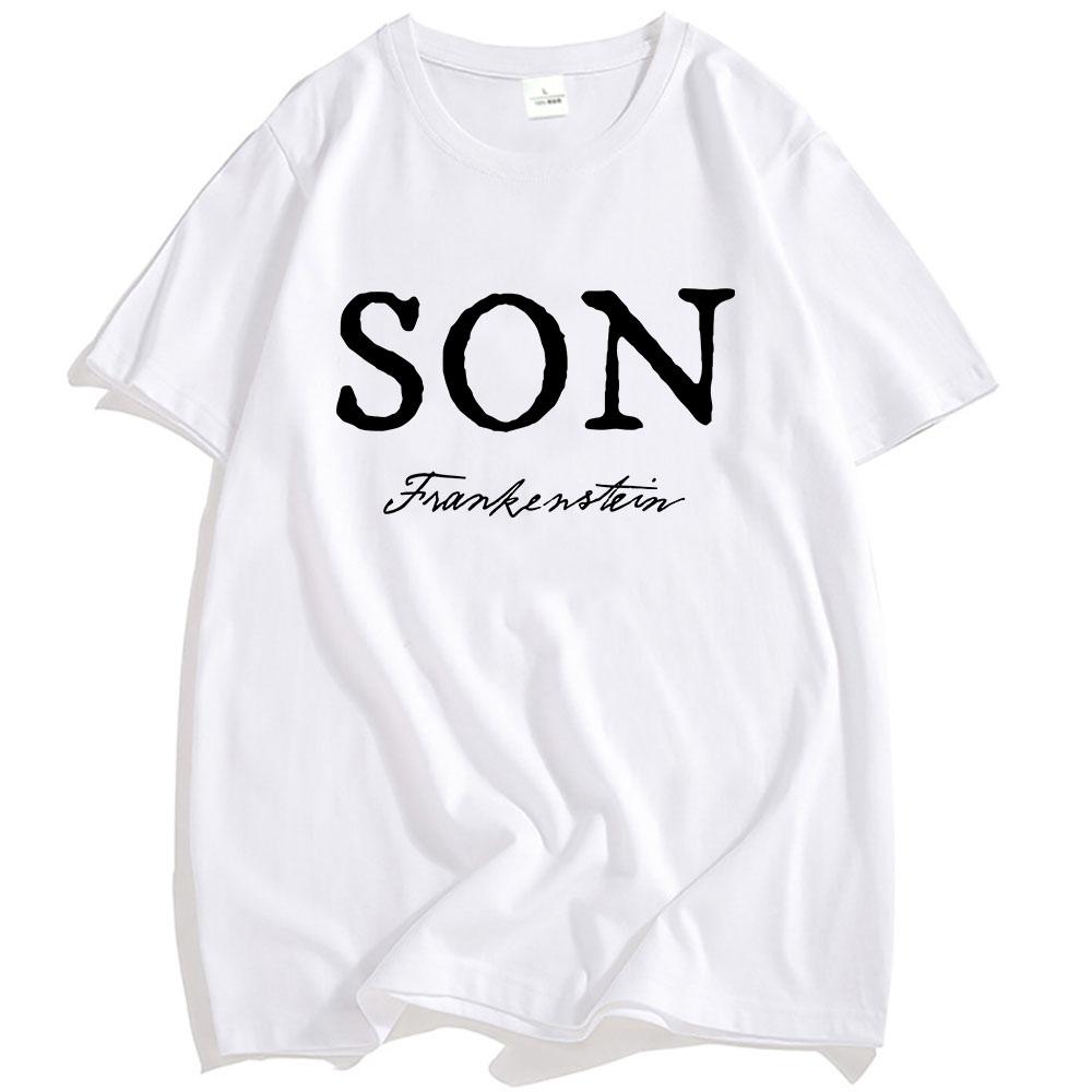 

Frankenstein Beauty Creator Tshirts Unisex Streetwear Casual Short Sleeve Crew Neck T-shirt Summer Letter Print Tees XXL