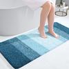 Kitinjoy Bathroom Rug Mat Extra Soft Absorbent Microfiber Bath Mat Non-Slip Plush Shaggy Machine Wash Carpet Bathroom Floor Rugs
