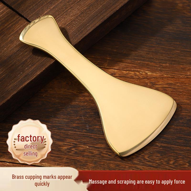 

Shengyang Pure Brass Gua Sha Board for Shoulder, Neck & Back Massage