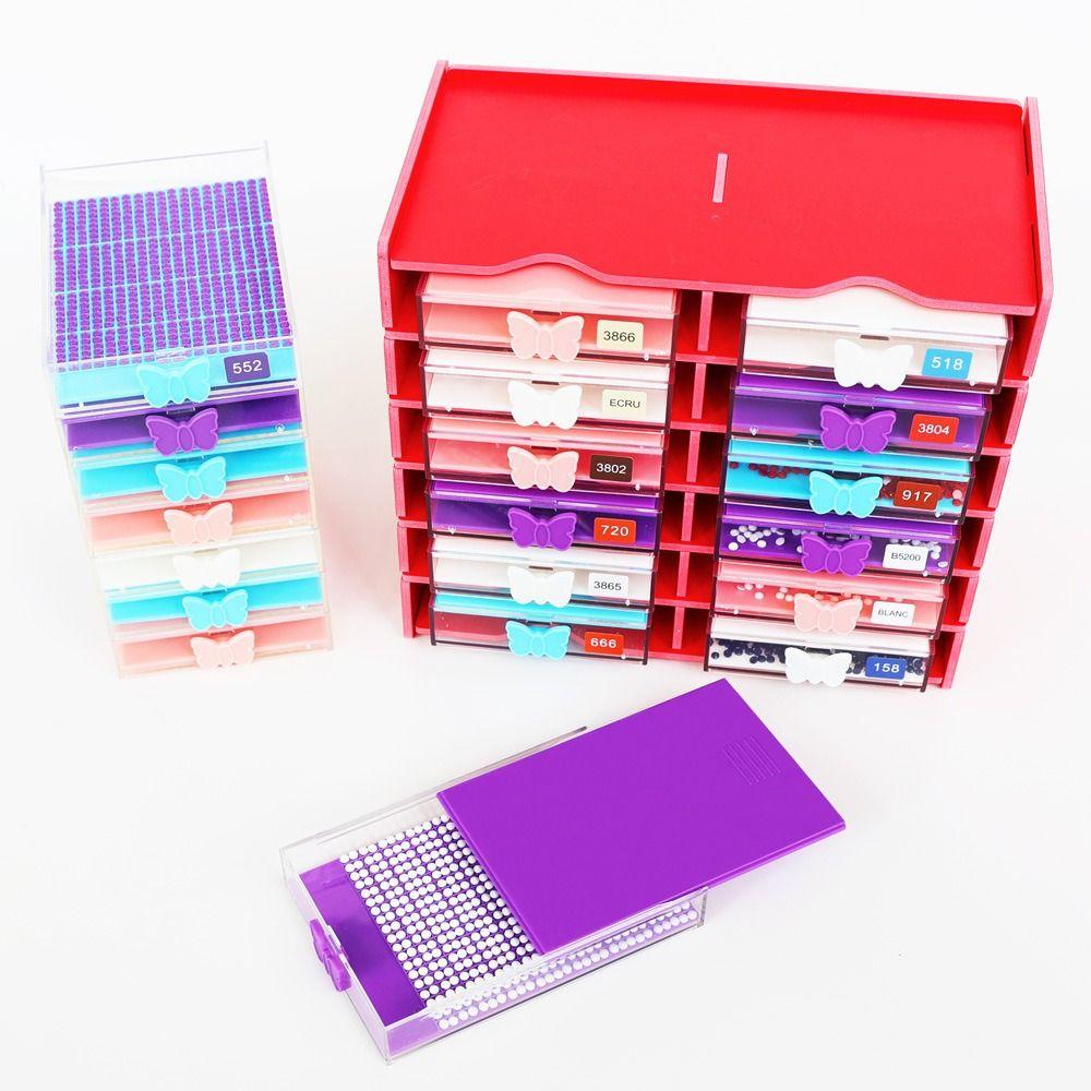 Stackable Drawer Box Tray Embroidery Beads Sorting Storage Tray  for 5D Diamond Painting