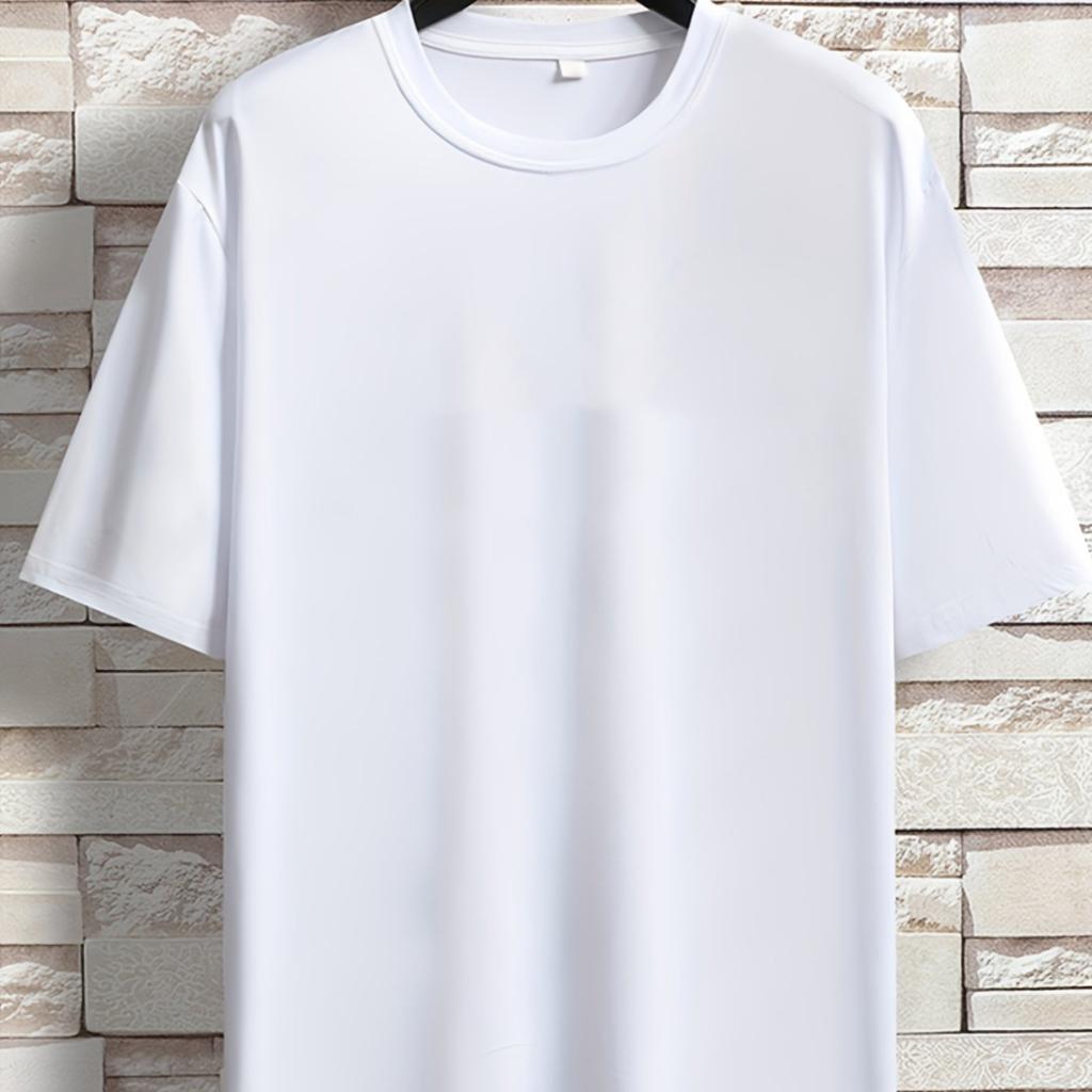 Men's Summer Loose Size 100% Cotton Trendy Boston Graphic Print Casual Fit Round Neck Short Sleeve T-shirt Top