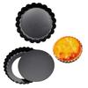 6Pcs Non-stick Tart Quiche Flan Pan Mold Pie Pizza Cake Mold Cupcake Egg Tart Tartlet Baking Mold Muffin Cup Pizza Pan Bakeware
