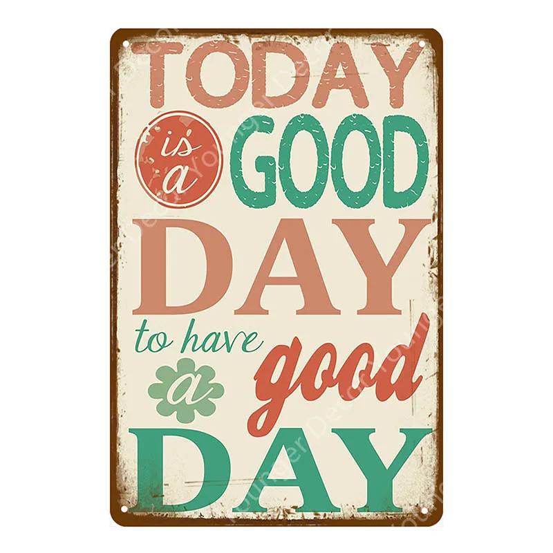 Happiness Is Love Metal Poster Tin Signs Plate Wall Decoration Vintage Art Painting Family Kitchen Rule Plaque Home Decor YJ155