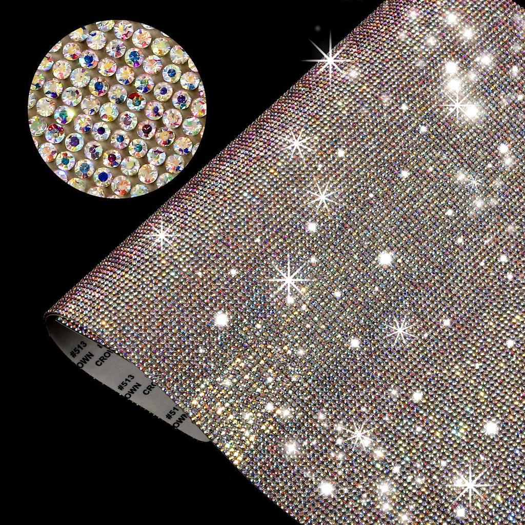 In Stock Self-Adhesive Diamond Crystal Rhinestone Stickers - DIY Glitter Car Decoration Accessories