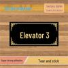 Acrylic Elevator Number Plate