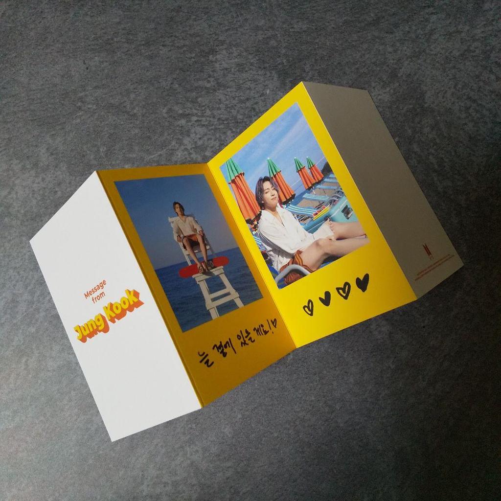 [USED] BTS Korean Edition BUTTER Bonus: 2-piece Folded Message Card & Photo Card