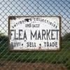 Retro Flea Market Metal Plaque, Vintage "Antiques & Collectibles" Decor, Home Art Accent for Thrift & Vintage Fans