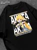 Black T‑shirt Akita Neru Mens Tshirt Womens Tshirts with Letters Print Short Sleeves T-Shirt Casual Street Tee Shirt Top