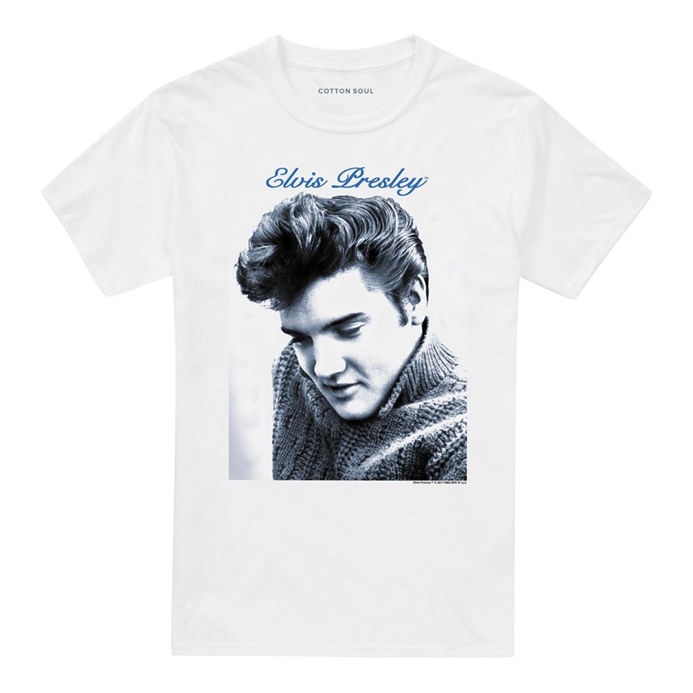 Elvis Presley Unisex Erwachsenen Skript & Pullover T-Shirt