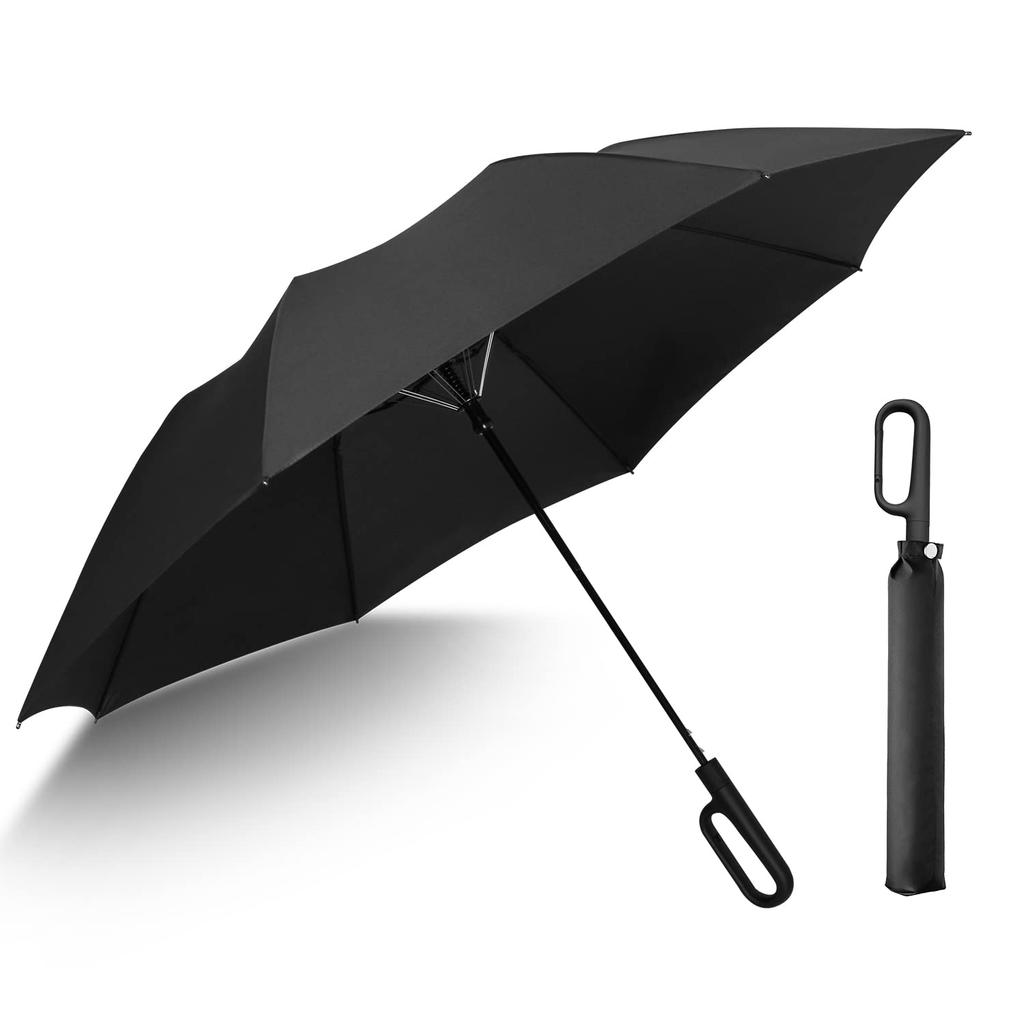 SUNOGE Folding Super 8 Light and Sun and Rain Parasol Umbrella, 300T, Water-Repellent, Large, Wind-Resistant, Ribs, Blocking, Hanging, Unisex, Men's