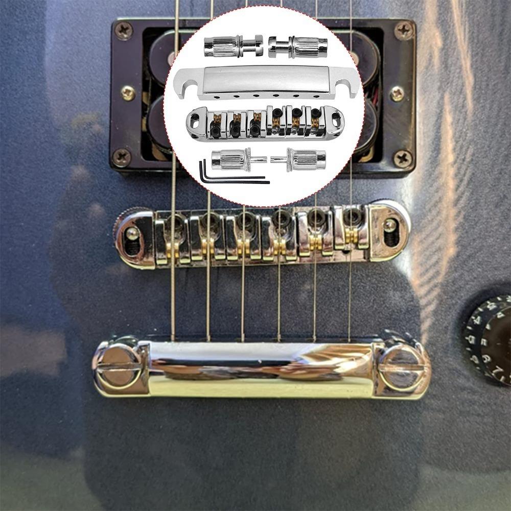 6 String Roller Saddle Bridge Metal Electric Guitar Bridge Electric Guitar