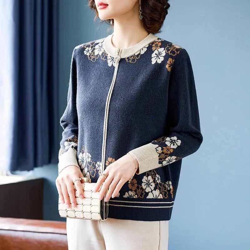 Coat for Women Autumn Winter Thickened Casual Double Layer Zipper Vintage Cardigan Jacket