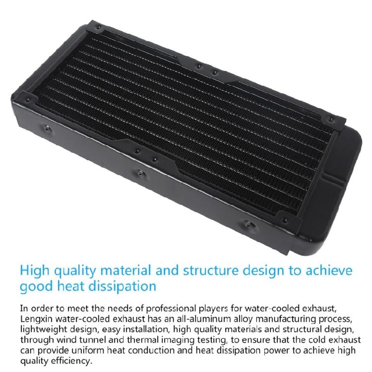 Aluminum Water Cooling Radiator 10 Tubes Heat Exchanger CPU Heatsink Cooler Fast Heat Dissipation for PC Computer