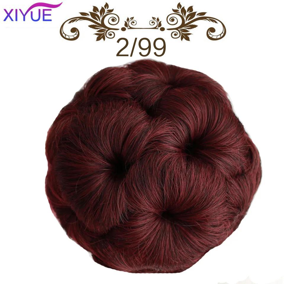 

Зажим для когтей в шиньоне для волос Синтетический шиньон в виде булочки для волос Черный Коричневый Светлый женский вьющийся шиньон в виде булочки