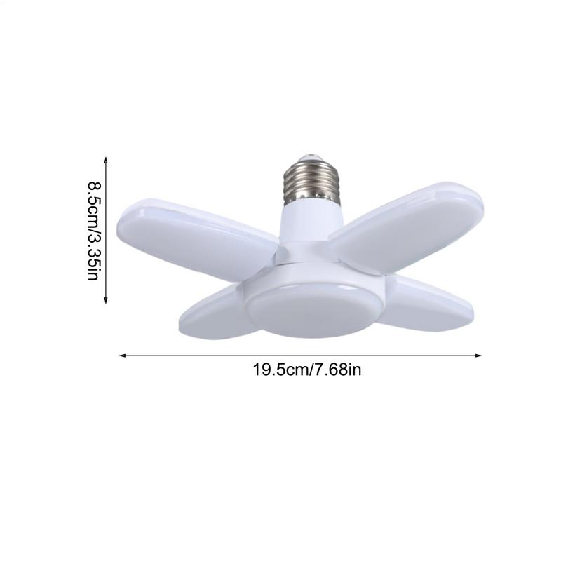 Bright LED Lighting For Garage Barn Ceiling Lights With 4 Adjustable Panels Home Ceiling Lamp With Folding Light Panels For