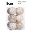 8CM Hanging Balls Foam Sequined Shiny Ball New Year Christmas Tree Decor
