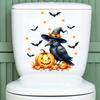 Halloween Toilet Decals Cute In Suit Cartoon Bat