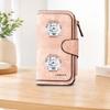 Snowfield White Wolf Long Zipper Wallet, Large Capacity Card Holder, Unisex Clutch Bag, Fashionable Zipper Coin Purse, Suitable for Daily Use, A
