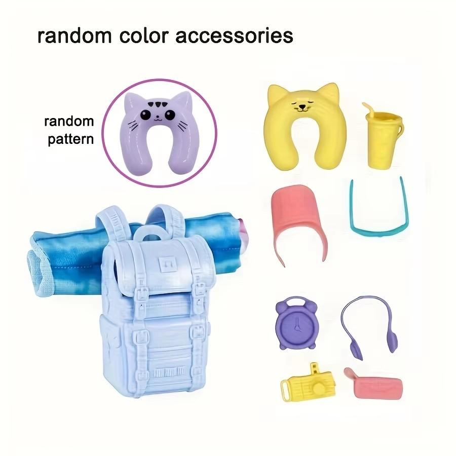 

10pcs Item Happy Travel Accessoreis for 11.5in/30cm Dolls Mountaineering Bag And Sleepping Bag Cute Dollhouse Miniatures Toys