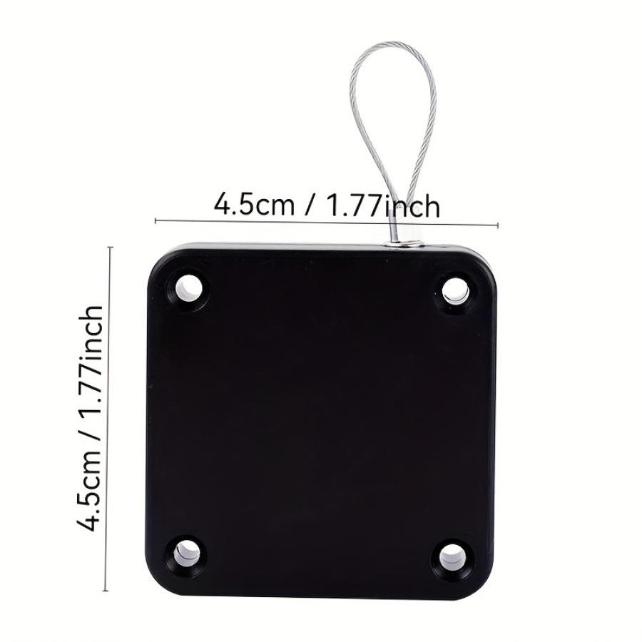 1 Piece Black Door Closer Easy To Install Without Drilling Suitable for Automatic Rebound In Offices Bathrooms and Bedrooms