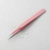 Lash Extension Tweezers for False Eyelashes Stainless Steel Lash Tweezers for Precise Eyelash Placement And Removal Rust-Proof Makeup Tool for