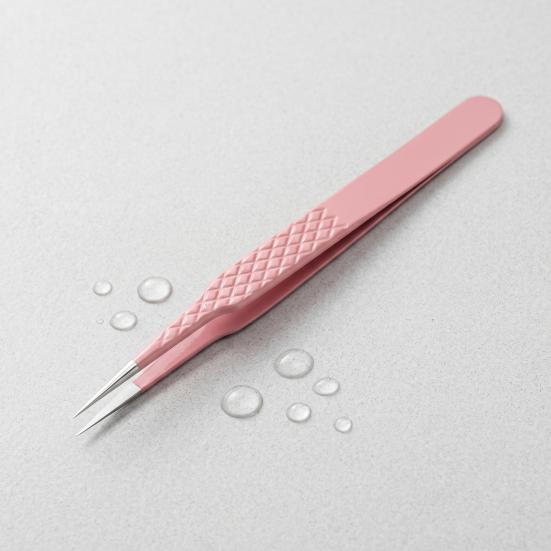 Lash Extension Tweezers for False Eyelashes Stainless Steel Lash Tweezers for Precise Eyelash Placement And Removal Rust-Proof Makeup Tool for