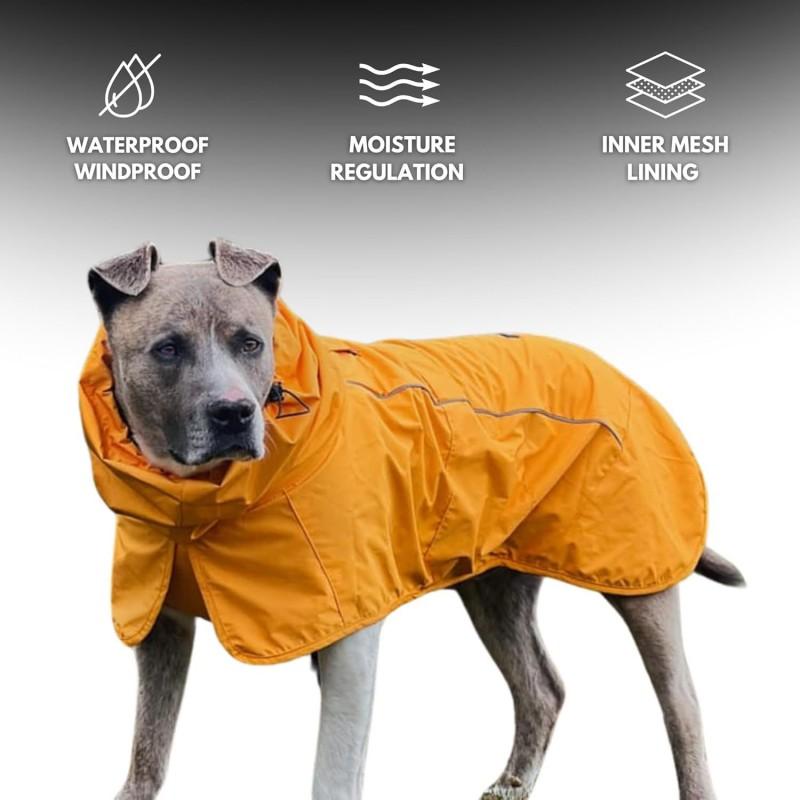Waterproof Pet Raincoat Dogs - Hooded Cape Style Outdoor Rainwear Golden Retriever Labradors In S To XXXXL