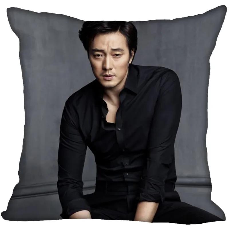 New So Ji Sub KPOP Boy Pillow Cover Bedroom Home Decorative Pillowcase Square Zipper Pillow Cases Satin Soft No Fade 0824