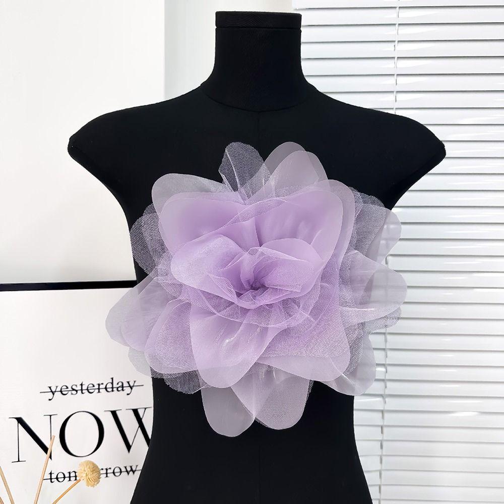 Multi-layer Yarn Vintage Lapel Pins Handmade Pin-Up Brooch Fashion Flower Brooch  for Women Girls