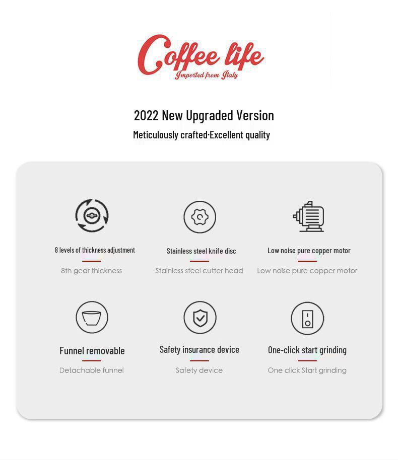 Elektrische Kaffeebohnen- und Kaffeepulver-Mühle für den Haushalts-Filterkaffee