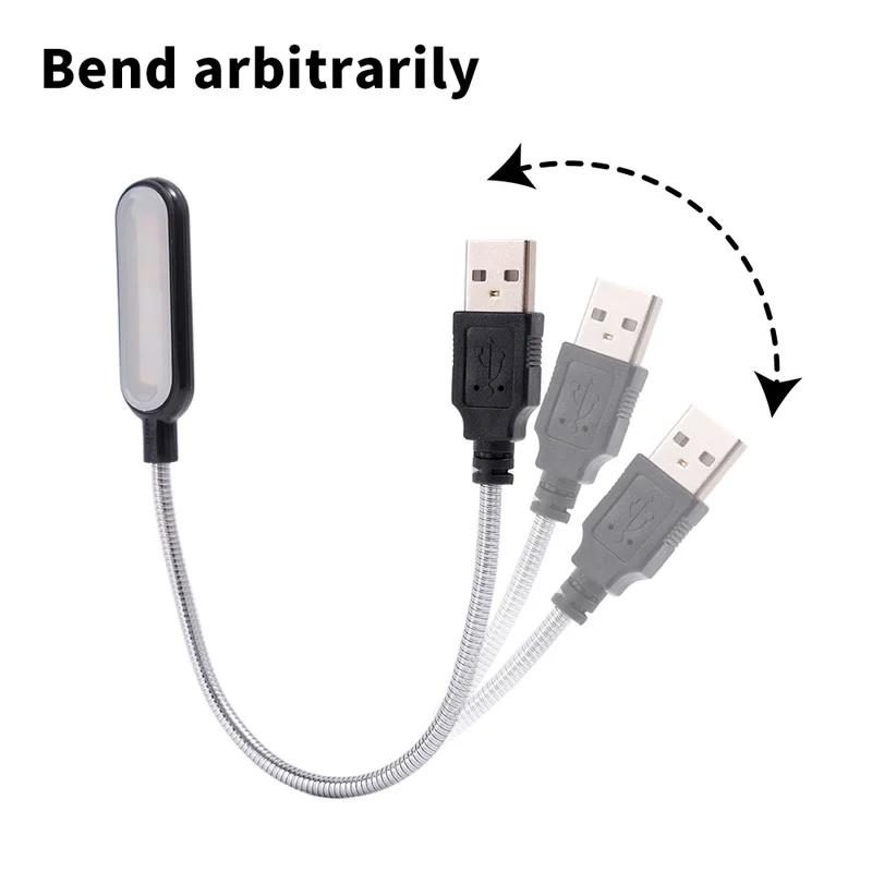 Mini USB LED Night Light Book Reading Lamp Travel Table Lamp PC Computer Laptop Notebook Flexible Bendable Night Light