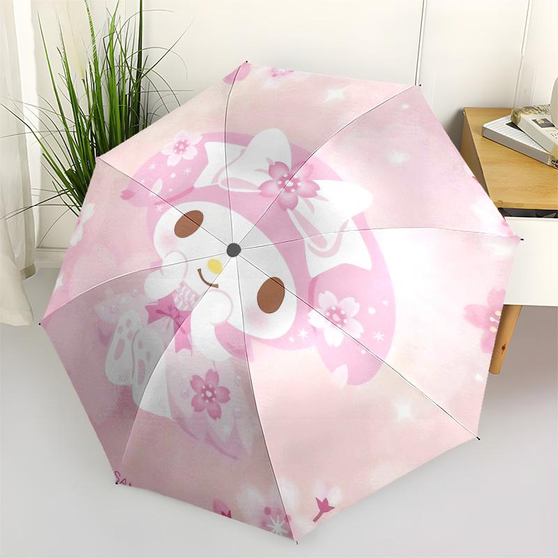 

1pc My Melody Spring Dreams Umbrella with Plastic Handle,Suitable for All Seasons Home Travel Outdoor UmbrellaSanlio526