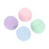4Pcs Cat Cotton Rope Balls with Rustling Stone Boredom Relief Interactive Woven Cat Ball Toys for