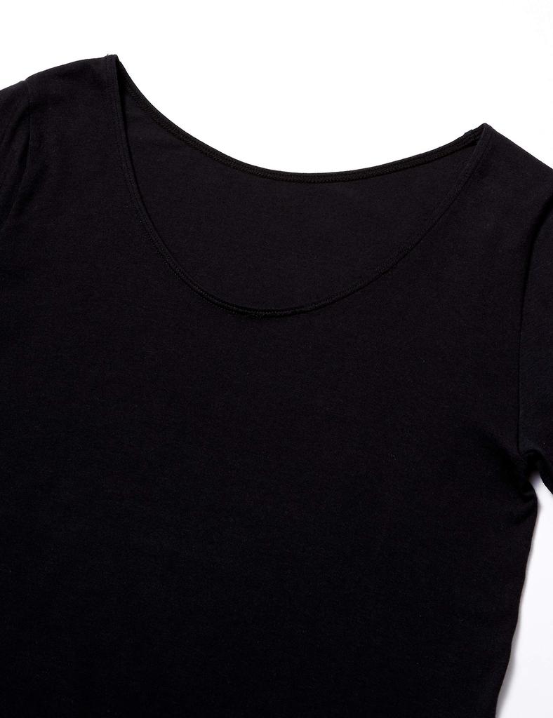 Innerwear Stretch Fabric for a Warm Sleeves and Sizes BL and LL Wing/Wacoal Women's Top, EL7757, Soft, Feel, 3/4 U-Neck, "Nobihibiko-san,"