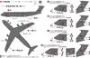 Pit Road Skywave Series US Air Force Aircraft Set 3 Plastic Model Kit S55 1/700