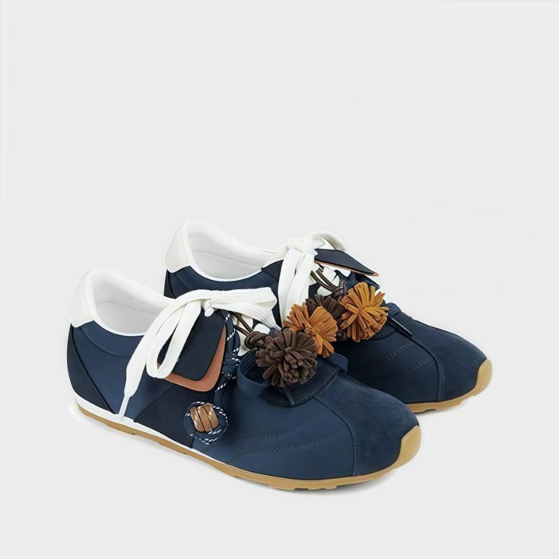 

Ballet style retro flat bottom women s new fashion versatile comfortable light casual 40 синий