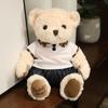 High Quality Soft Teddy Bear Plush Toys Tie Bear Doll T-shirt Paul Teddy Bear  Cute Pillow Animal Cushion Children Birthday Gift