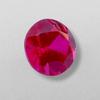Rund geschliffener augenreiner Rubin-Farbton Glasstein, 1,55 Karat, 7 MM runder Glasstein, facettierter runder Glasstein.