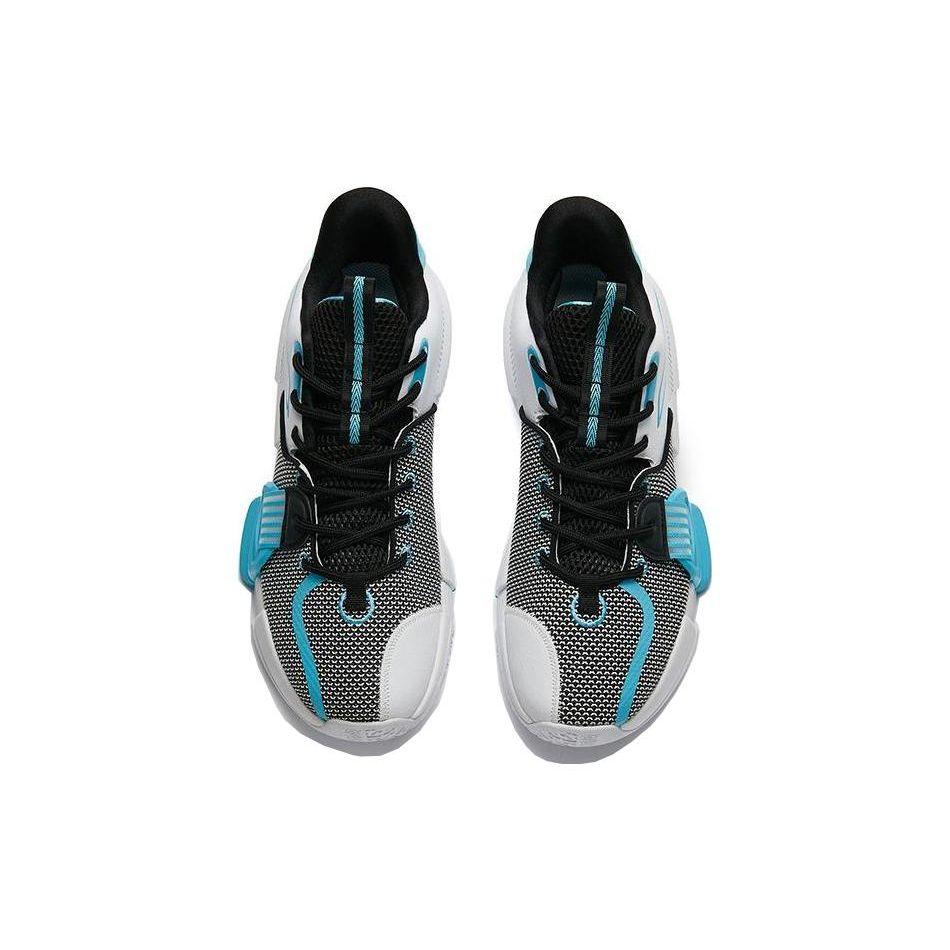 Anta Lightweight TD Durable Low-Top Basketball Shoes Men Sneakers Black Blue White 112221618-1
