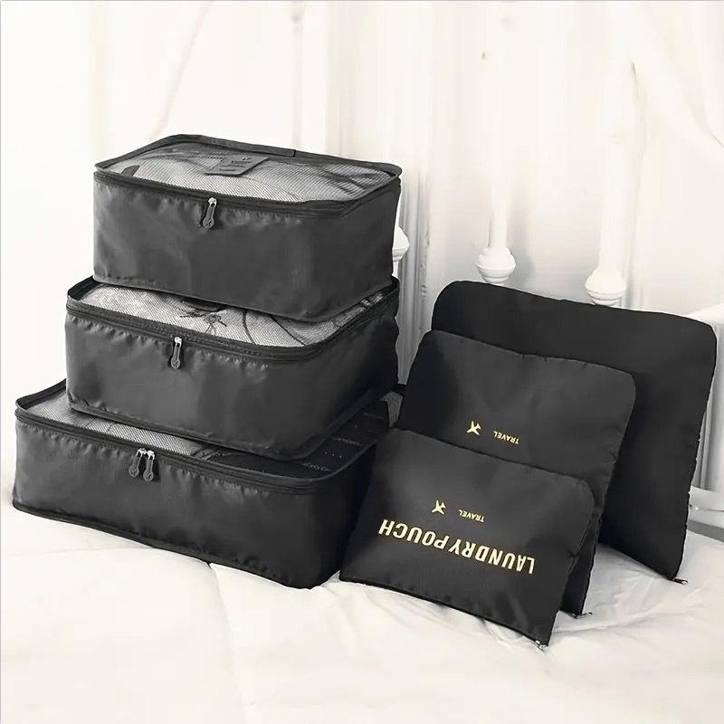 Home Travel Six-Piece Storage Set: Lingerie & Clothes Organizer with Logo Print Option