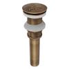 Pop Up Sink Drain Copper Sink Drain Stopper Vessel Vintage Anti Rust Sink Parts for Bathroom