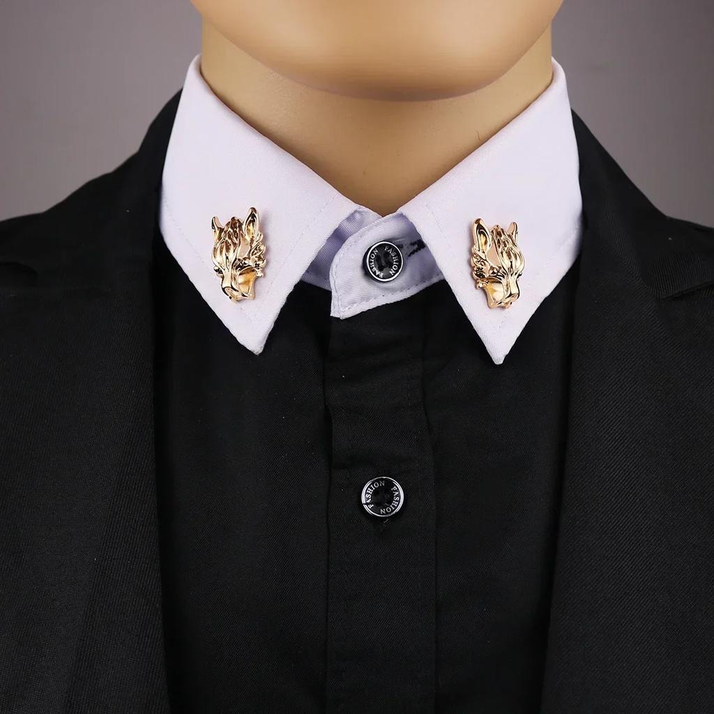 I-Remiel Vintage Driehoek Kroon Kraagspeld voor Mannen Vrouwen - Uitgesneden Broche Embleem Sieraden voor Shirt Pak Accessoires
