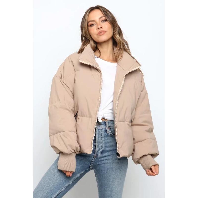 Loose and Slim Warm Bread Jacket, Short and Lazy Style, Down and Cotton Jacket for Winter