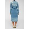 Womens Oversized Denim Trench Coat 2026 Retro Casual Longline Jacket Loose Fit