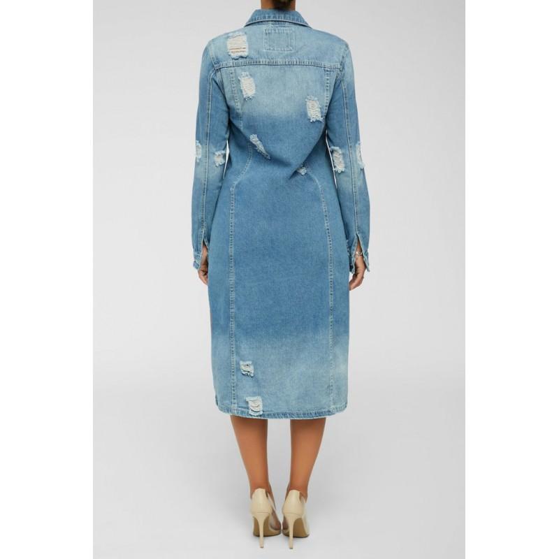 Womens Oversized Denim Trench Coat 2026 Retro Casual Longline Jacket Loose Fit