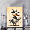 Diamant Painting Donald Duck Retro Gentleman Stil Illustration Cartoon Diamant Painting Voller Diamant Kreuzstich Handwerk DIY Geschenk Heimdekoration