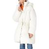 Levis Fw22 Piumino da Donna Monocolore con Cappuccio e Coulisse Giacca Bianco A3257-0001
