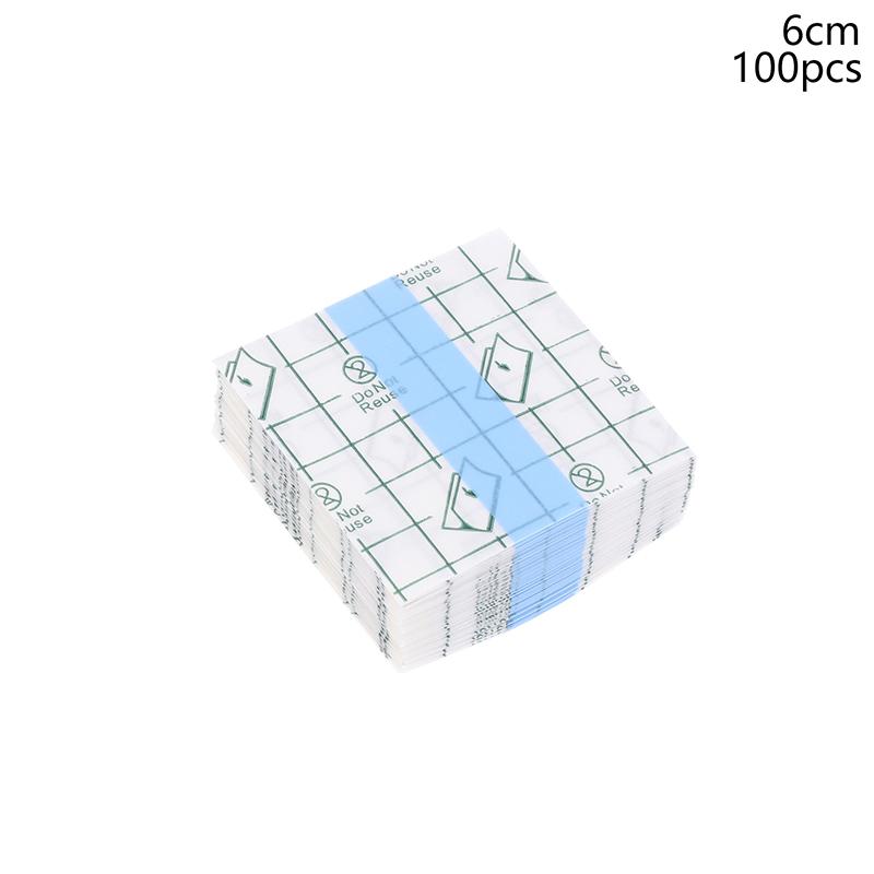 100Pcs Medical Adhesive Waterproof Tape Transparent Tape Pu Anti-Allergic Medicinal Wound Dressing Fixation Tape